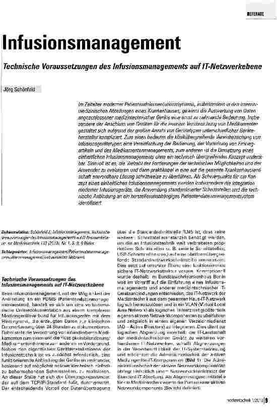 Vorschauseite 1: Infusionsmanagement