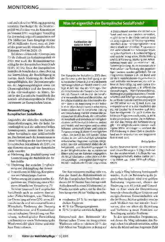 Vorschauseite 2: Für eine Konzentration der Mittel
