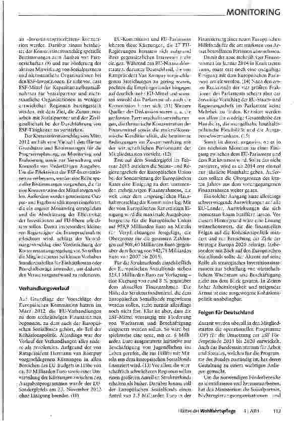 Vorschauseite 3: Für eine Konzentration der Mittel