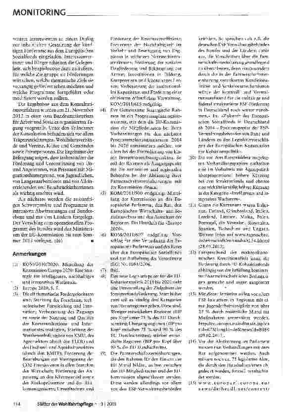 Vorschauseite 4: Für eine Konzentration der Mittel