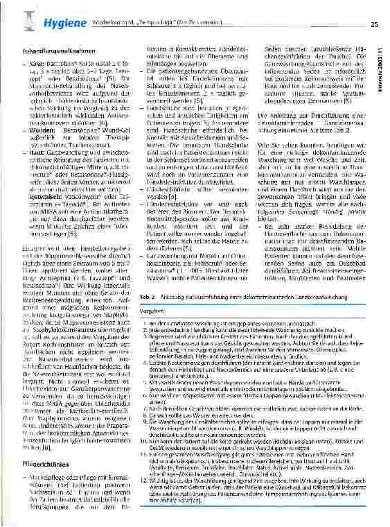 Vorschauseite 4: Tempus fugit (Die Zeit verrinnt) Zahl der Keimresistenzen steigt und einheitliches Handeln ist angezeigt