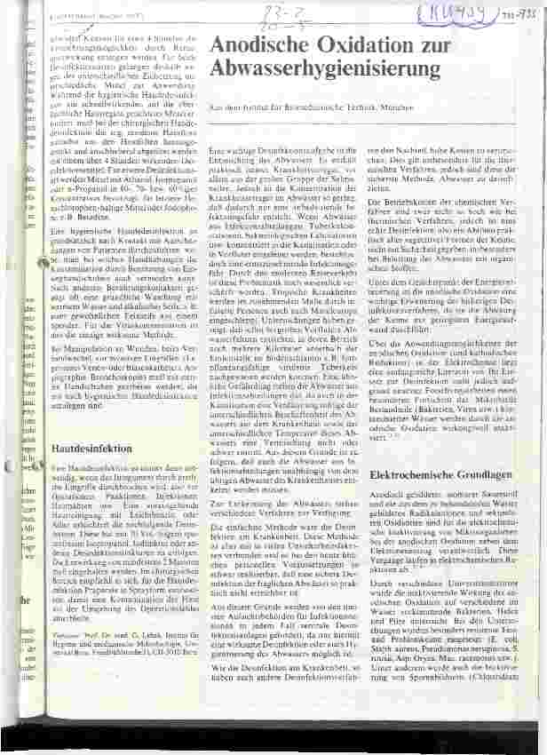 Vorschauseite 6: Sterilisation und Desinfektion im Krankenhaus
