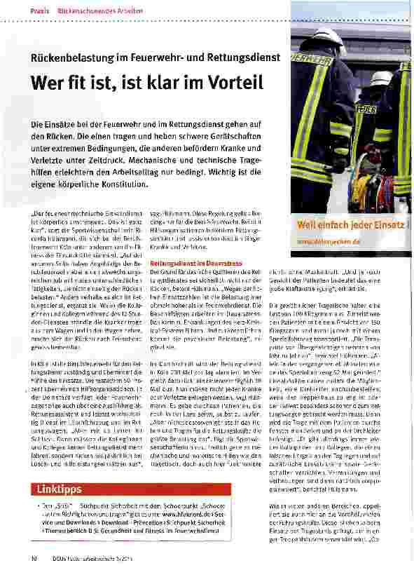Vorschauseite 1: Wer fit ist, ist klar im Vorteil