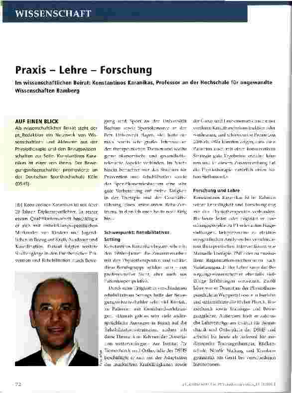 Vorschauseite 1: Praxis - Lehre - Forschung
