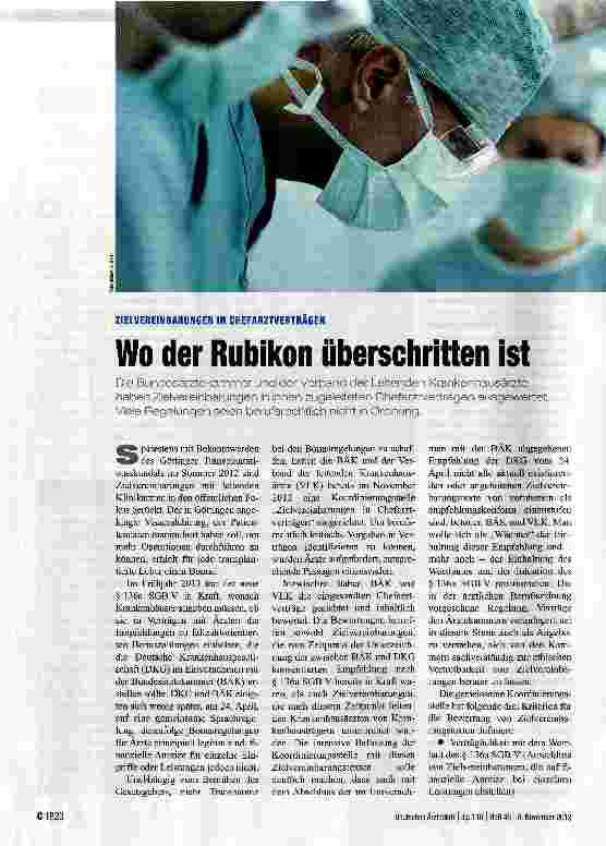 Vorschauseite 1: Wo der Rubikon überschritten ist