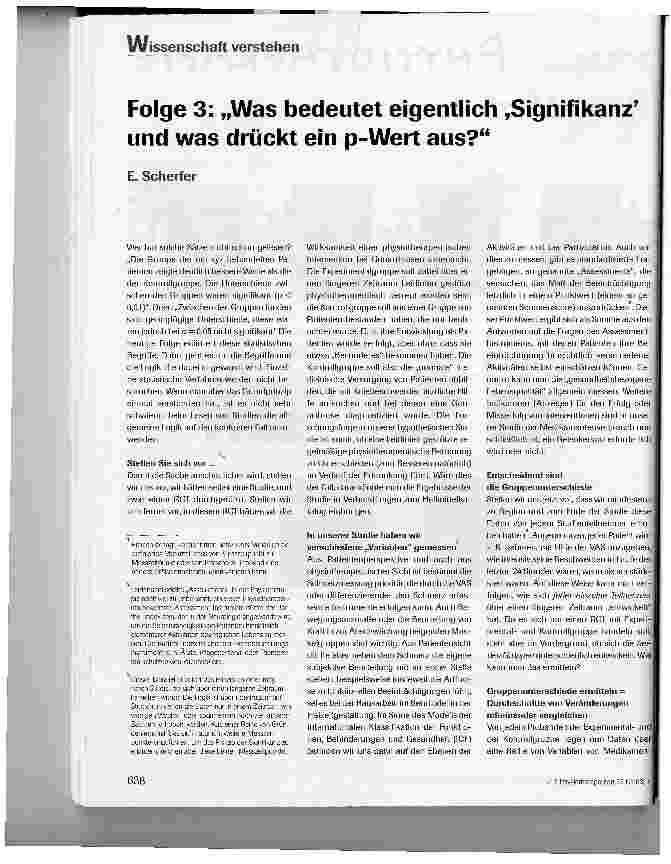 Vorschauseite 1: Folge 3: Was bedeutet eigentlich Signifikanz und was drückt ein p-Wert aus?