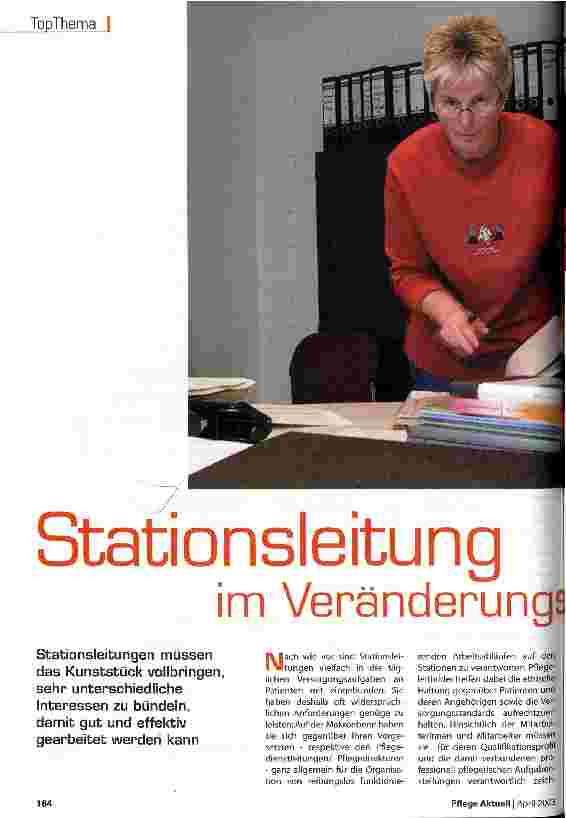 Vorschauseite 1: Stationsleitung im Veränderungsprozess