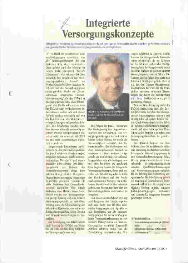 Vorschauseite 1: Integrierte Versorgungskonzepte