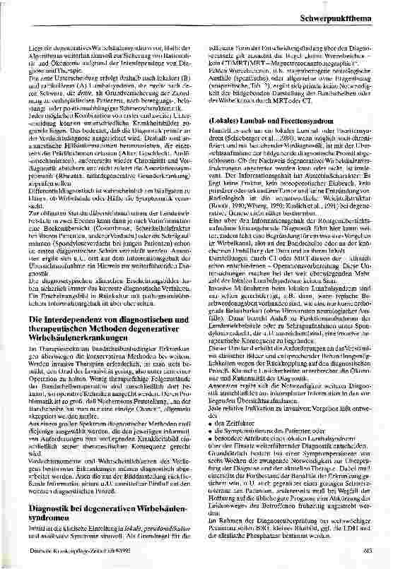 Vorschauseite 3: Rationale Lösungen diagnostischer Probleme bei Rückenbeschwerden