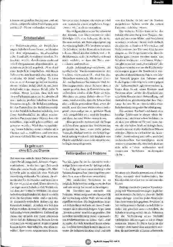 Vorschauseite 6: Schaben - Überträger gefährlicher Krankheiten