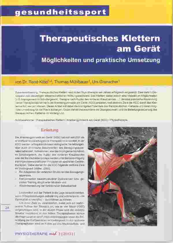 Vorschauseite 1: Therapeutisches Klettern am Gerät