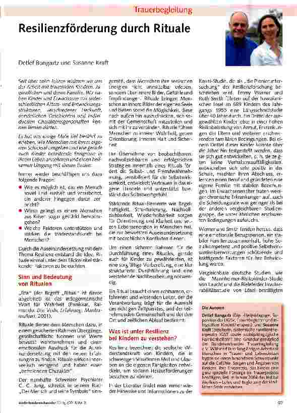 Vorschauseite 1: Resilienzförderung durch Rituale