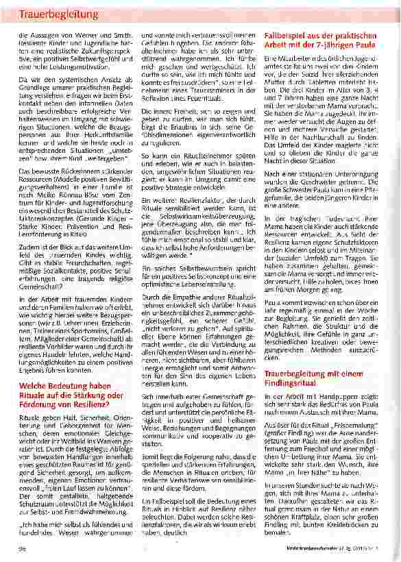 Vorschauseite 2: Resilienzförderung durch Rituale