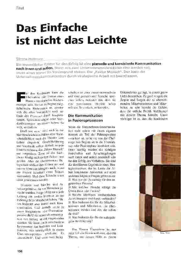 Vorschauseite 1: Das Einfache ist nicht das Leichte