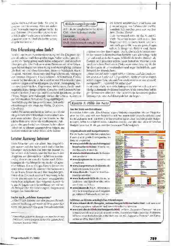 Vorschauseite 2: Informationen von Mensch zu Mensch geben Kraft