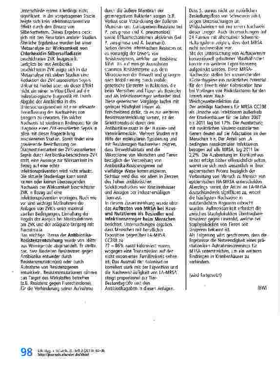 Vorschauseite 5: 10. Ulmer Symposium „Krankenhausinfektionen