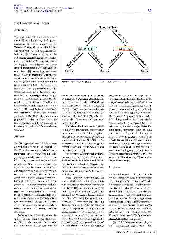 Vorschauseite 2: Das Low-T3/T4-Syndrom und die thyreotoxische Krise