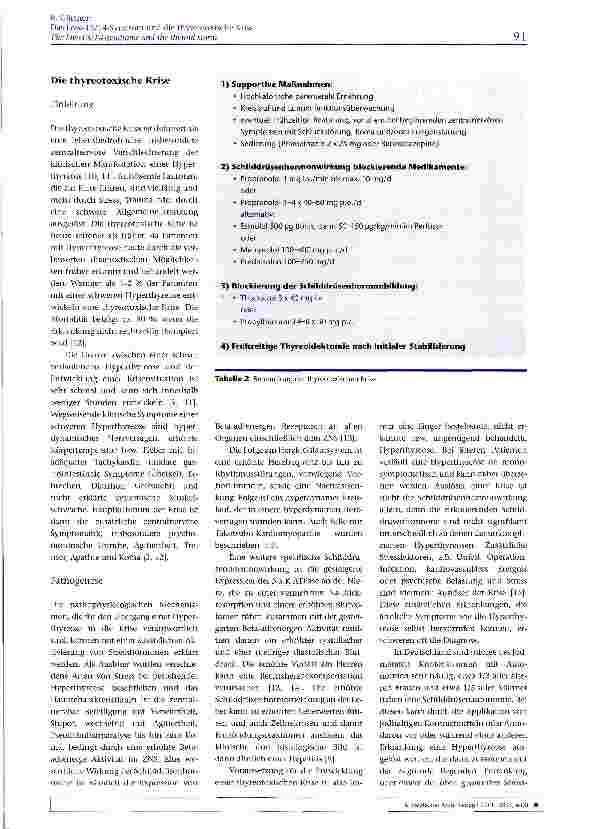 Vorschauseite 4: Das Low-T3/T4-Syndrom und die thyreotoxische Krise