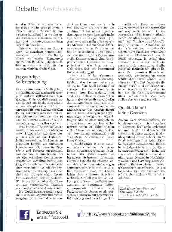 Vorschauseite 2: Transparenz jetzt!