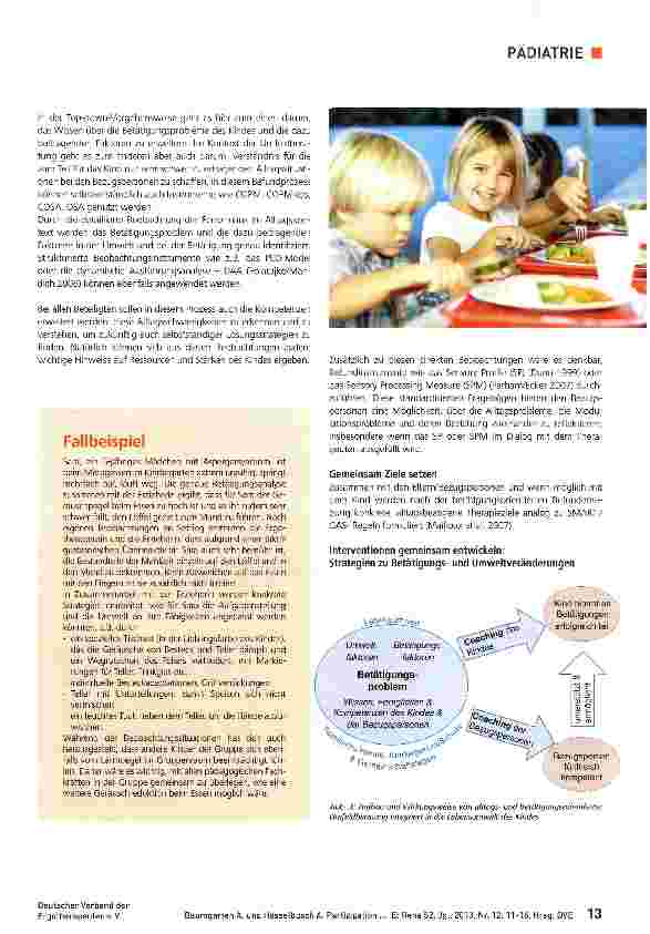 Vorschauseite 3: Partizipation im Lebensalltagfür Kinder mit Autismus ermöglichenTeil 1: Alltagsund betätigungsorientierte Umfeldberatung im Bezugsrahmen derSI