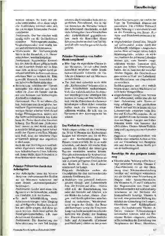 Vorschauseite 2: Die verschiedenen Präventionsbereiche des Gesundheitswesens Exemplarisch dargestellt am onkologischen Bereich