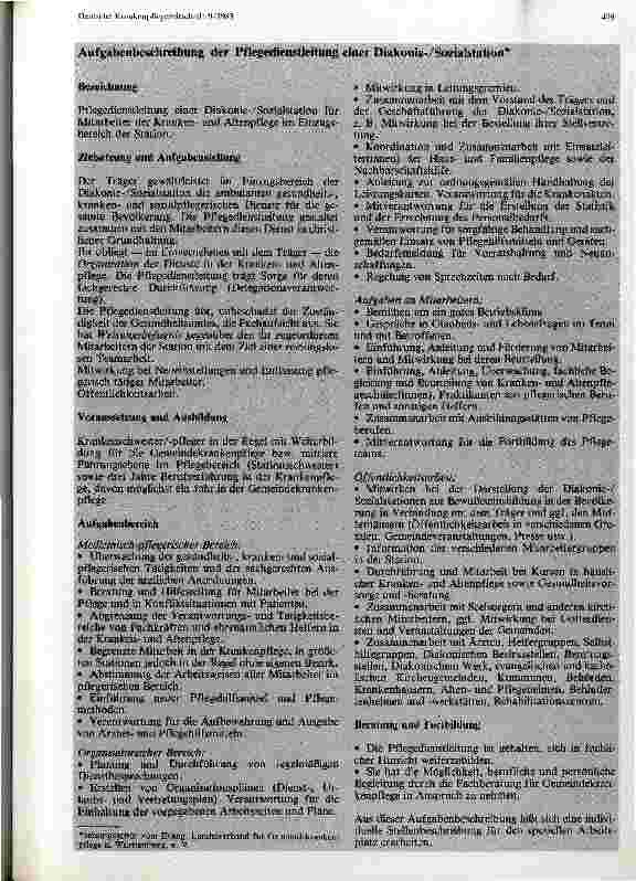 Vorschauseite 2: Strukturen und Organisationsformen in Diakonie und Sozialstationen