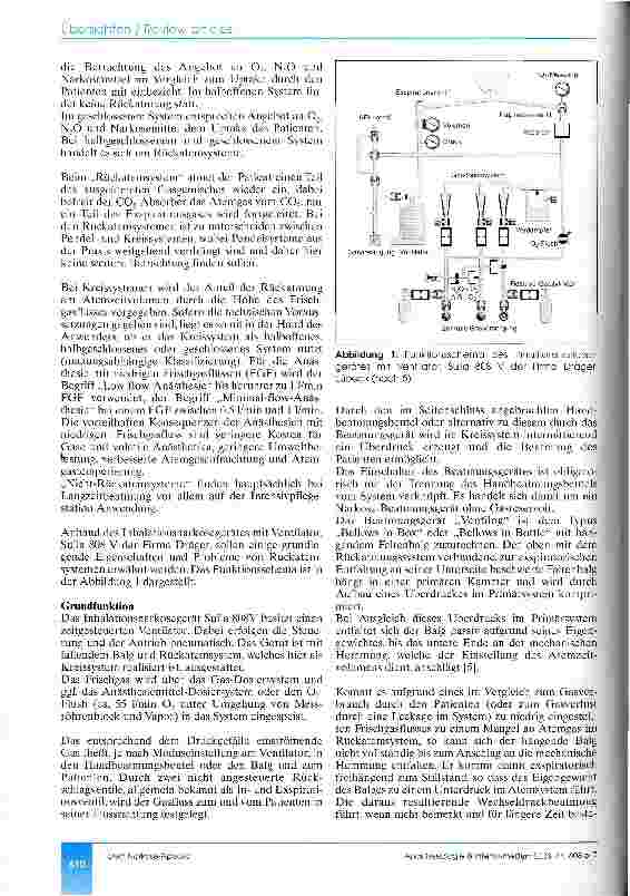 Vorschauseite 3: Verstehe deinen Narkose-Apparat (CME 9/03)