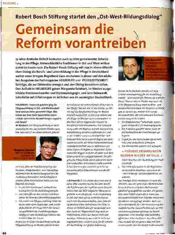 Vorschauseite 1: Gemeinsam die Reform vorantreiben