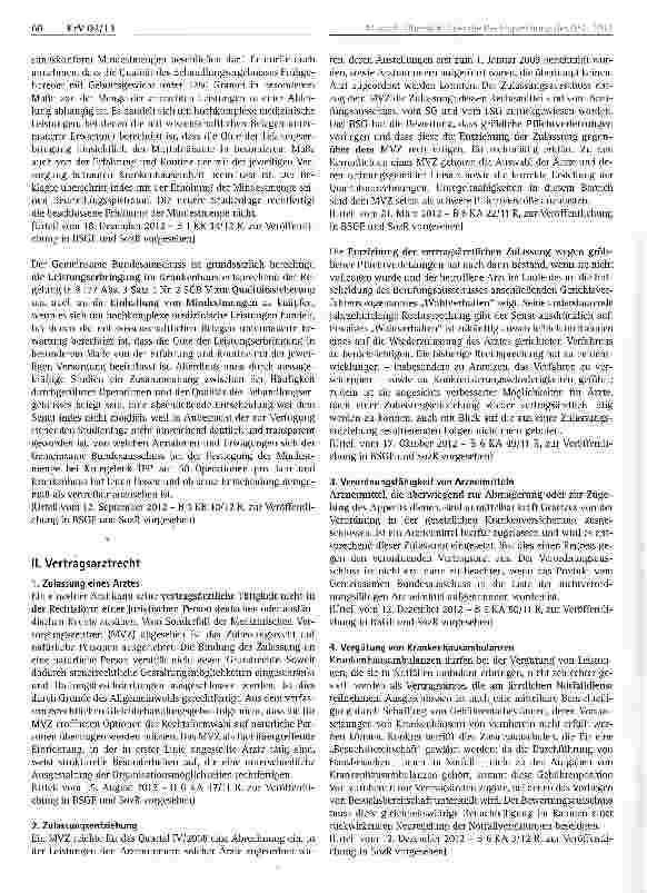 Vorschauseite 3: Übersicht über die Rechtsprechung des Bundessozialgerichts im Jahr 2012