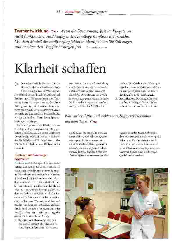 Vorschauseite 1: Klarheit schaffen