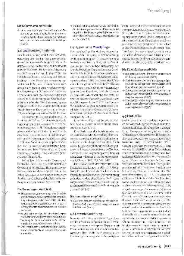 Vorschauseite 6: Prävention der nosokomialen beatmungsassoziierten Pneumonie