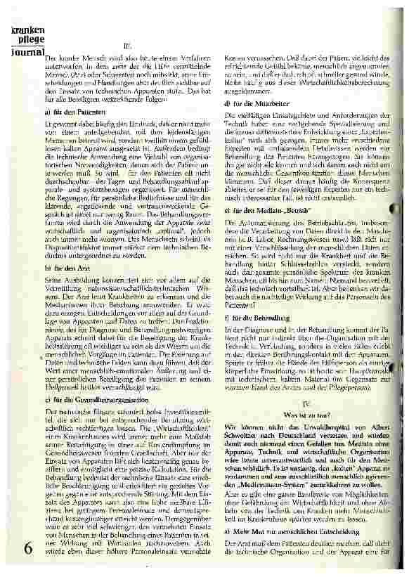 Vorschauseite 2: Der kranke Mensch und die Apparate
