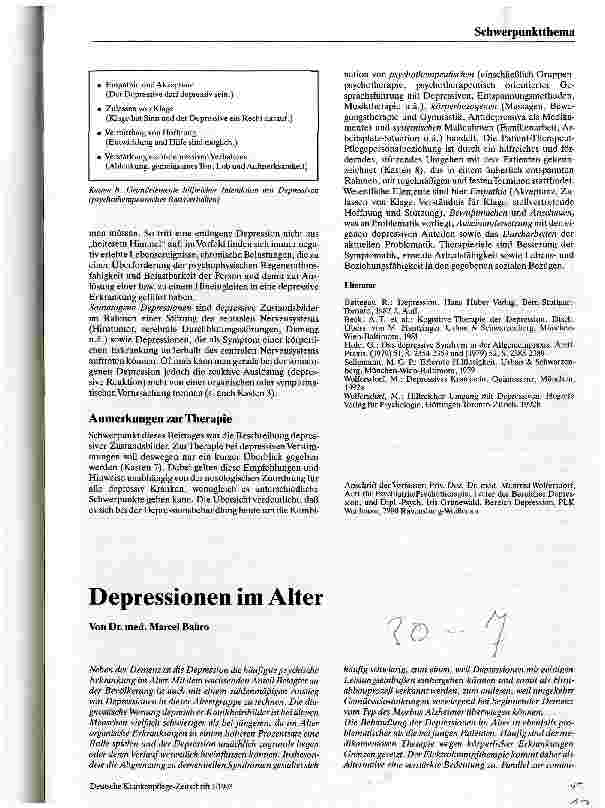 Vorschauseite 5: Erscheinungsformen depressiven Krankseins
