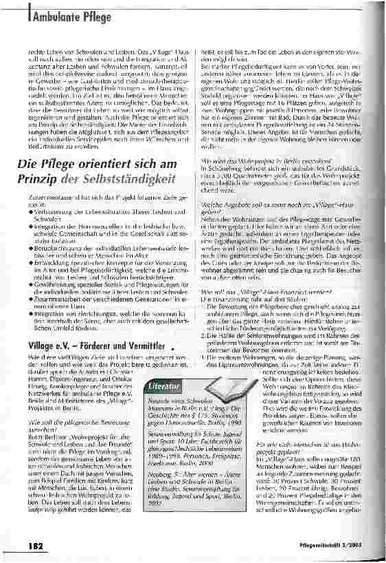 Vorschauseite 2: Wo Schwule und Lesben gemeinsam alt werden können