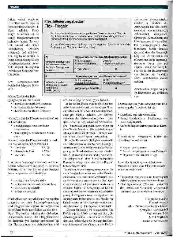 Vorschauseite 3: Arbeitszeitmodell: Innovative Personaleinsatzplanung