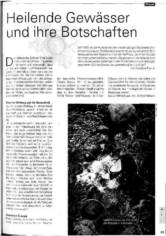 Vorschauseite 1: Heilende Gewässer und ihre Botschaften