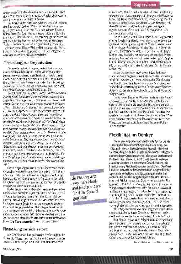 Vorschauseite 6: Supervision: Zauberformel oder reale Hilfestellung? Eine Methode zur psychosozialen Entlastung für das Pflegepersonal