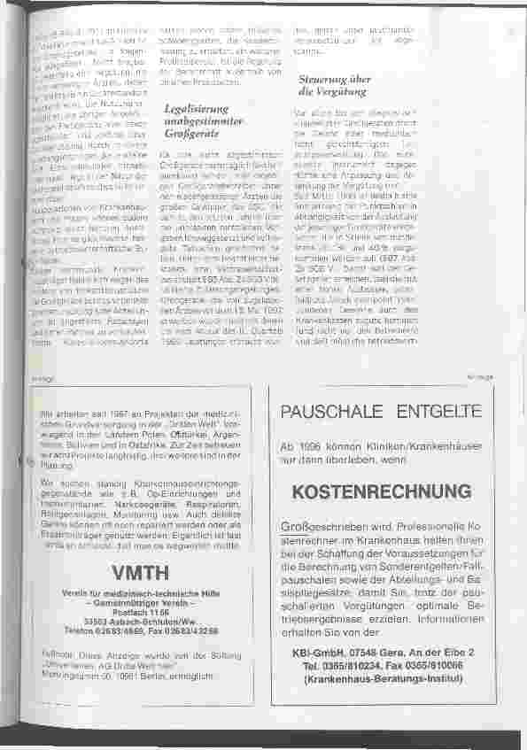 Vorschauseite 4: Zuviel Medizintechnik? Medizinisch-technische Großgeräte boomen unvermindert weiter. Das GSG hat aber auch hier Konsequenzen