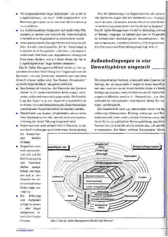 Vorschauseite 2: Das St. Galler Management-Modell Grundlagen und Bezüge zum Nonprofit-Management