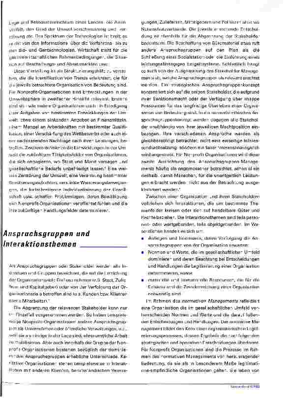 Vorschauseite 3: Das St. Galler Management-Modell Grundlagen und Bezüge zum Nonprofit-Management