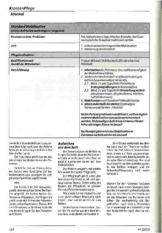 Vorschauseite 3: Lagerung - Mobilisation - Bewegungsförderung