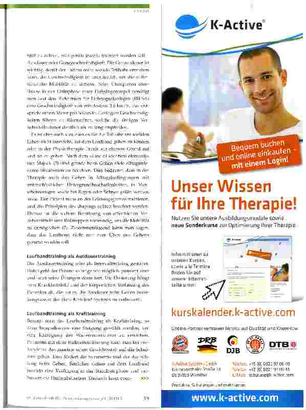 Vorschauseite 3: Laufbandtherapie