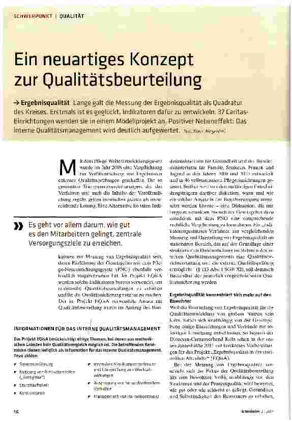 Vorschauseite 1: Ein neuartiges Konzept zur Qualitätsbeurteilung