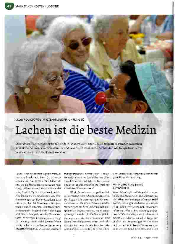 Vorschauseite 1: Lachen ist die beste Medizin