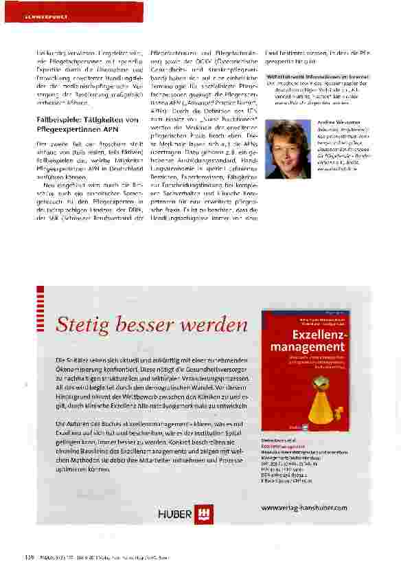 Vorschauseite 2: Advanced Nursing Practice: Pflegerische Expertise für eine leistungsfähige Gesundheitsversorgung