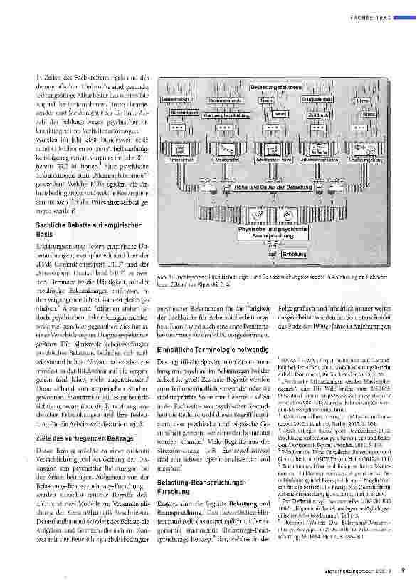 Vorschauseite 2: Beurteilung arbeitsbedingter psychischer Belastungen durch Fachkräfte für Arbeitssicherheit