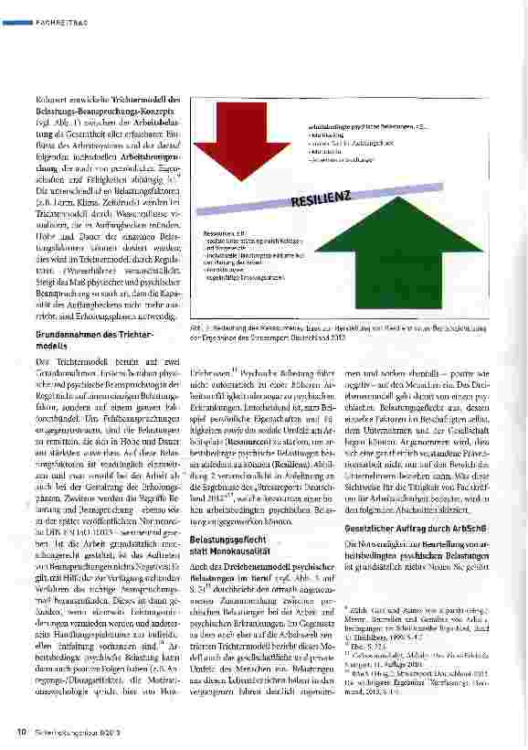 Vorschauseite 3: Beurteilung arbeitsbedingter psychischer Belastungen durch Fachkräfte für Arbeitssicherheit