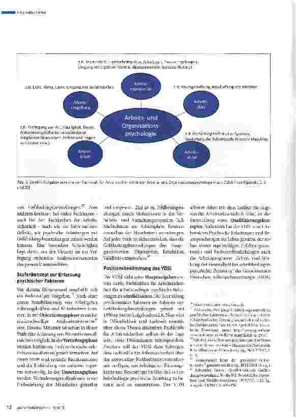 Vorschauseite 5: Beurteilung arbeitsbedingter psychischer Belastungen durch Fachkräfte für Arbeitssicherheit