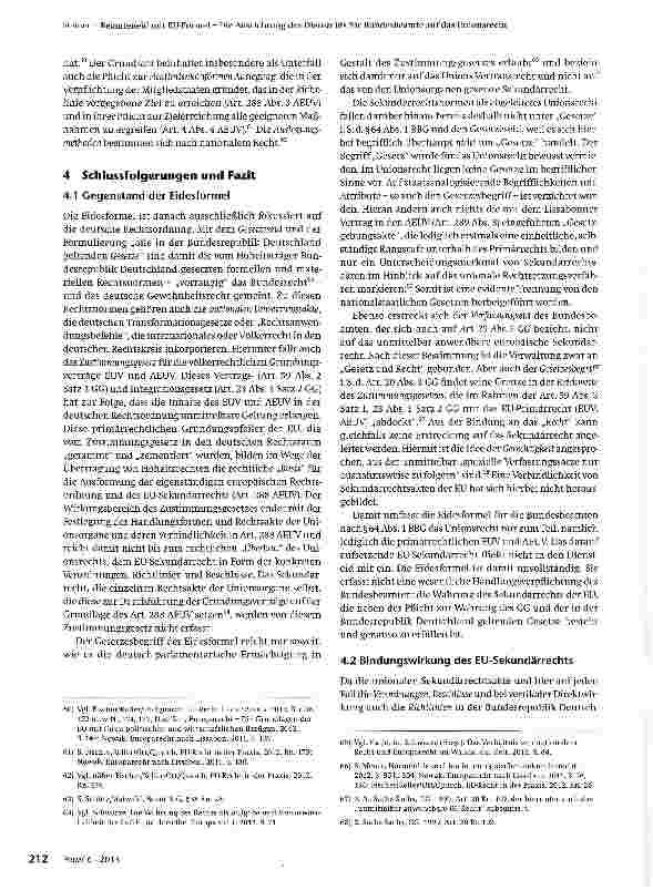 Vorschauseite 6: Beamteneid mit EU-Formel -Die Ausrichtung des Diensteids für Bundesbeamte auf das Unionsrecht