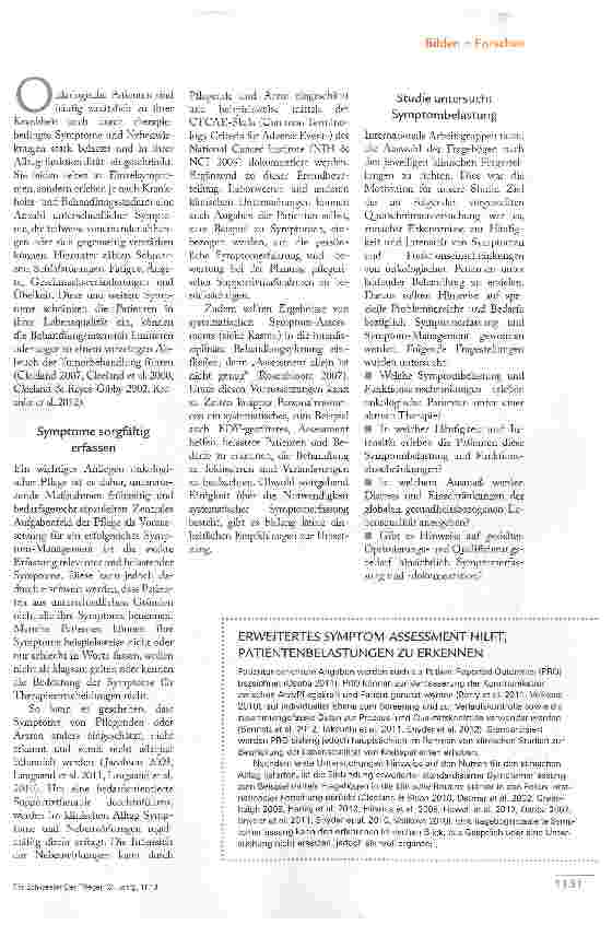 Vorschauseite 2: CHEMO: WELCHE SYMPTOME BELASTEN PATIENTEN?